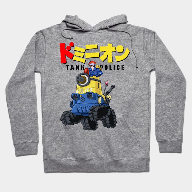 The Minion Tank Police Hoodie by Radioactive Skeletons